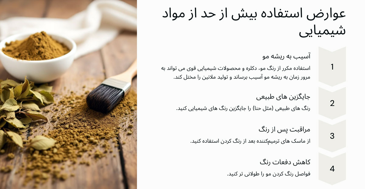 عوارض استفاده بیش از حد از مواد شیمیایی