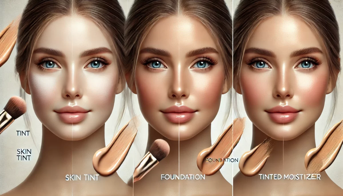 تفاوت تینت پوست با کرم پودر و مرطوب کننده رنگی