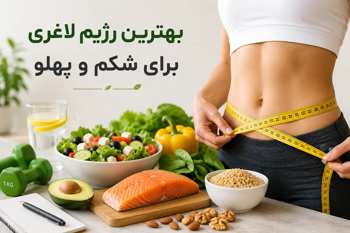 بهترین رژیم لاغری برای شکم و پهلو