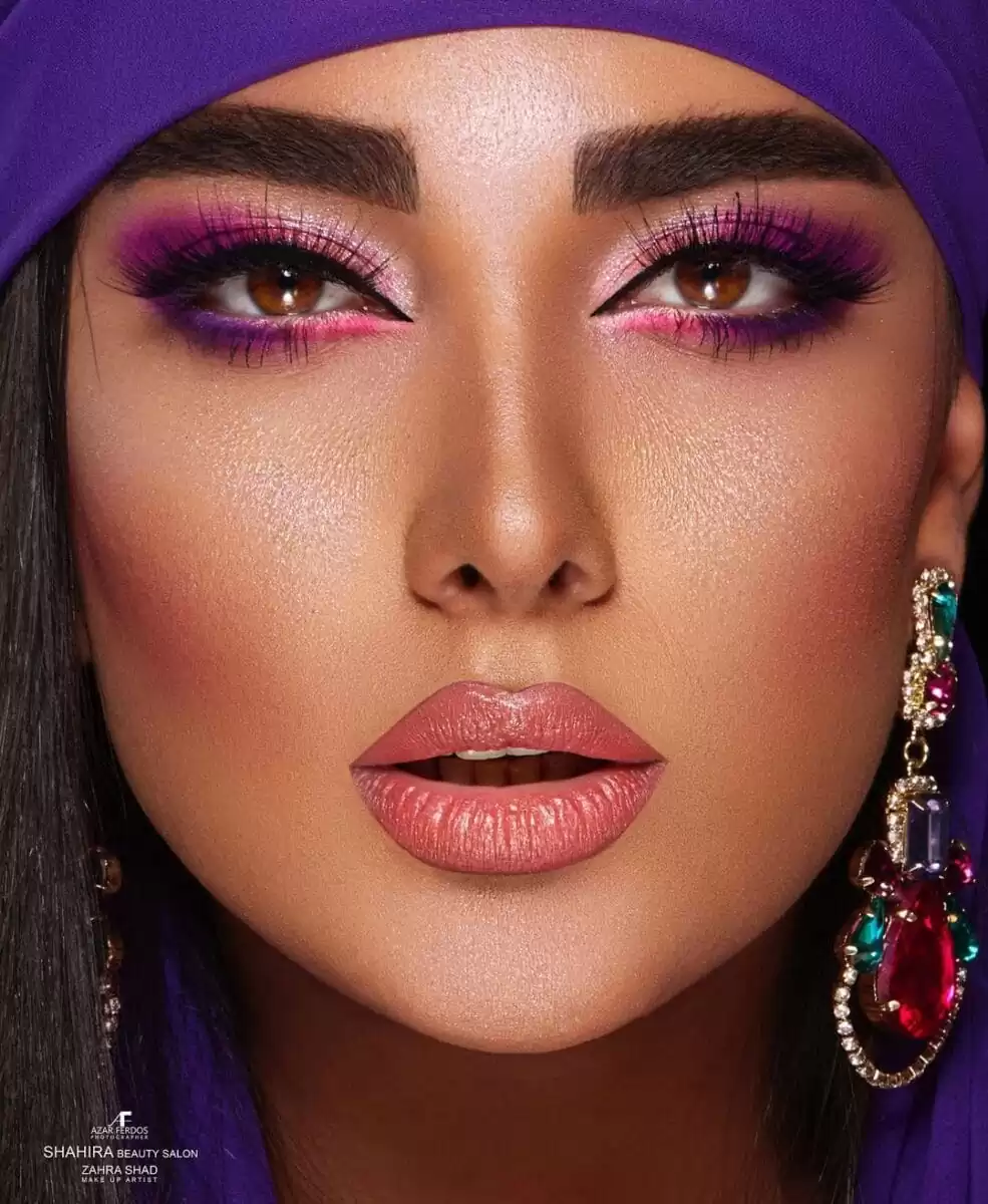 نمونه کارهای سالن زیبایی سالن زیبایی عروس با شکوه شهیرا