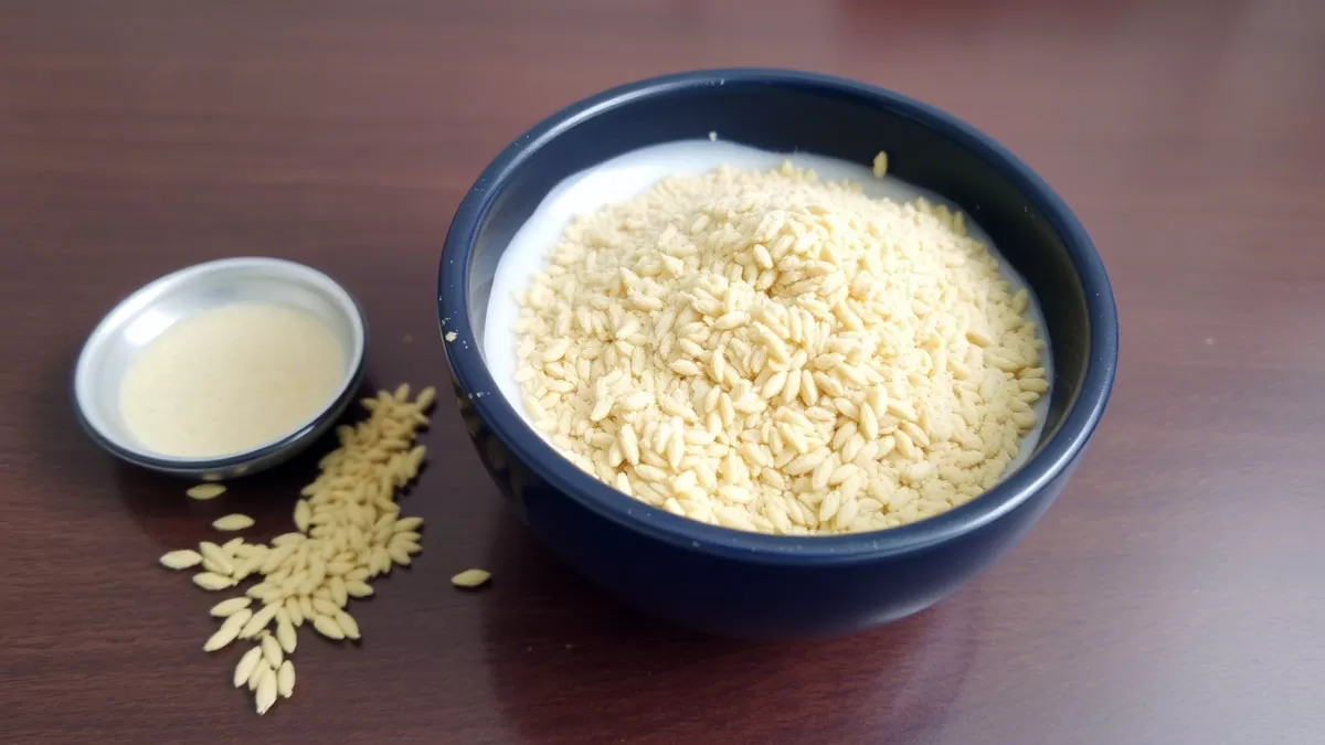 ماسک جوانه گندم و شیر نارگیل