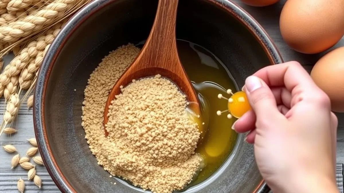 ماسک جوانه گندم و تخم مرغ